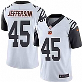 Nike Men & Women & Youth Bengals 45 Malik Jefferson White Color Rush Limited Jersey,baseball caps,new era cap wholesale,wholesale hats